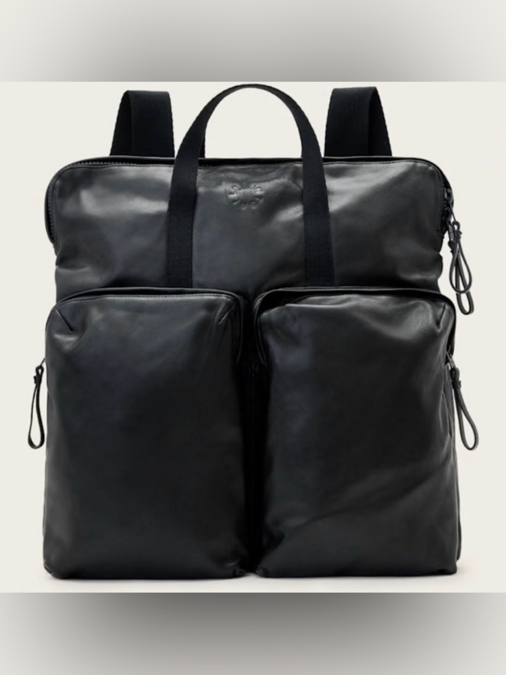 All Saints Sleek Black Men's Backpack
